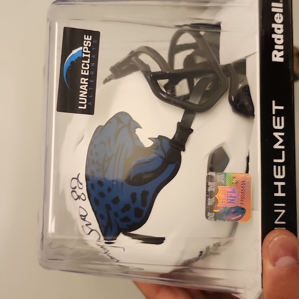 Jimmy Smith Autographed mini helmet